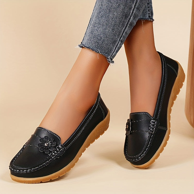 Comfortable Slip-On Shoes for Casual Occasions Stylish Floral Women's Loafers