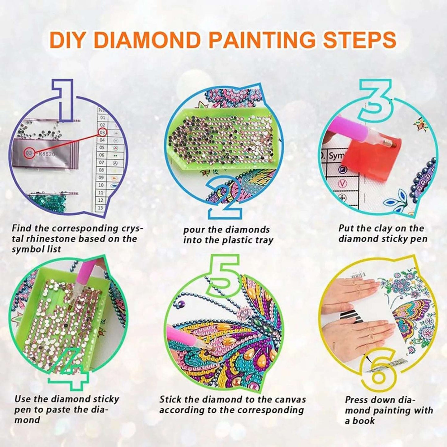 Kit Picture 5D Handmade Diamond Mosaic Art DIY Diamond Painting Animal
Chose your Art: Squirrel, Butterfly, Horse, or Cat