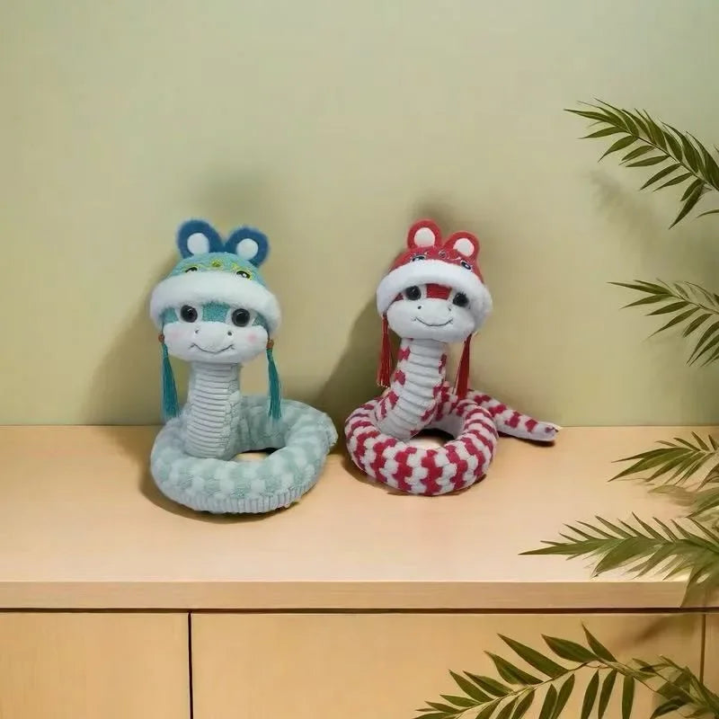 Soft Doll Bedroom Decoration Good Luck Mascot snake New Year Gifts Chinese Style Toys for Kids