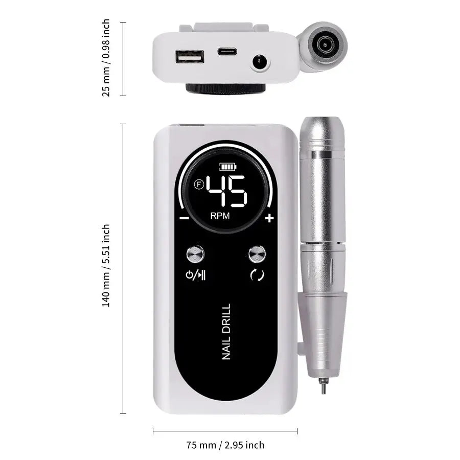 Manicure Professional 45000RPM Salon Tool Electric Portable