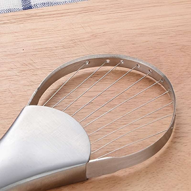 Manual Multifunctional Stainless Steel Avocado Slicer Cutter, for Kitchen Use - No Power Required