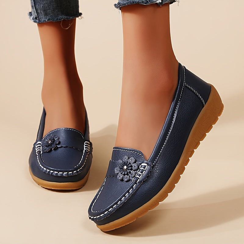 Comfortable Slip-On Shoes for Casual Occasions Stylish Floral Women's Loafers