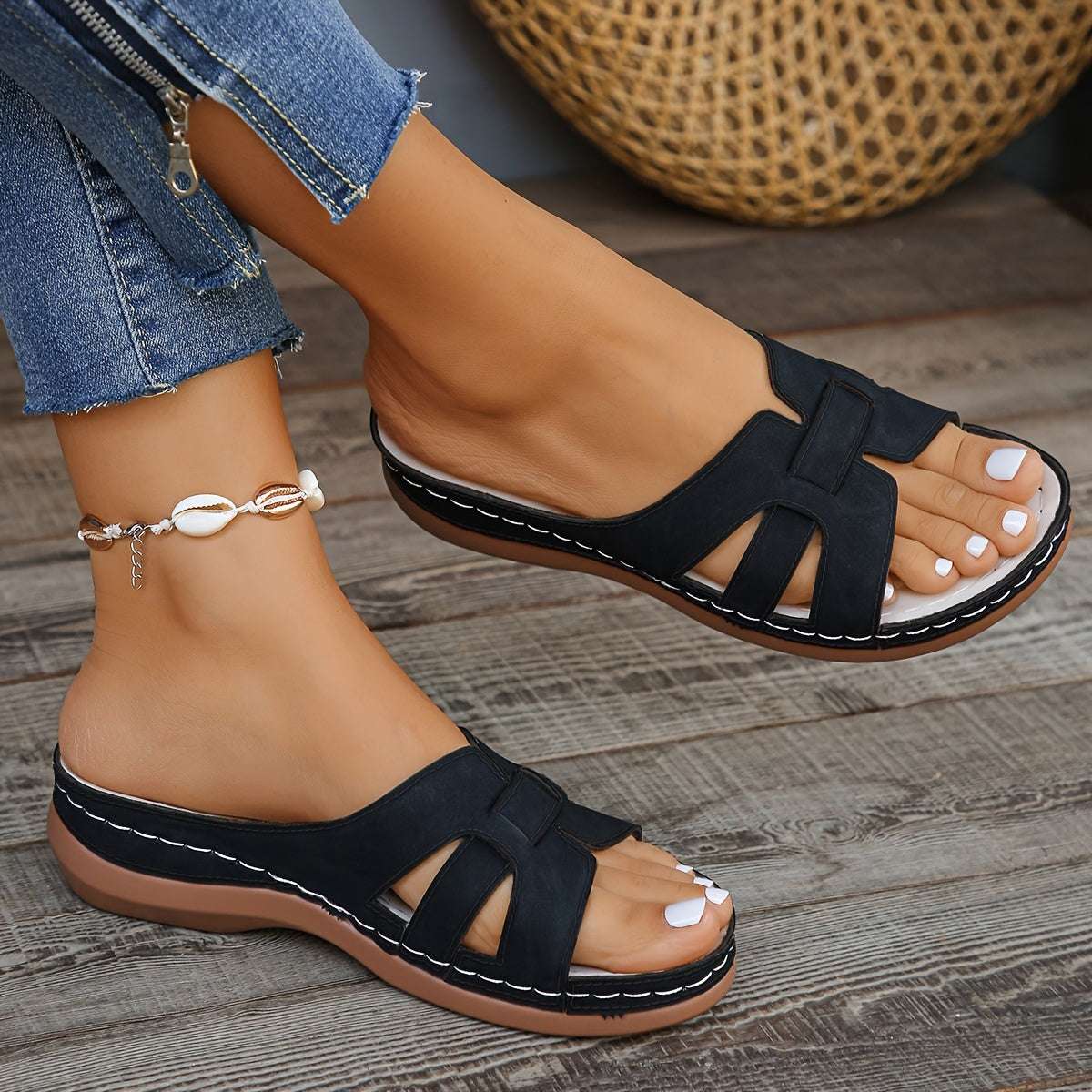 Comfy Sandals for Women  Round Toe Design