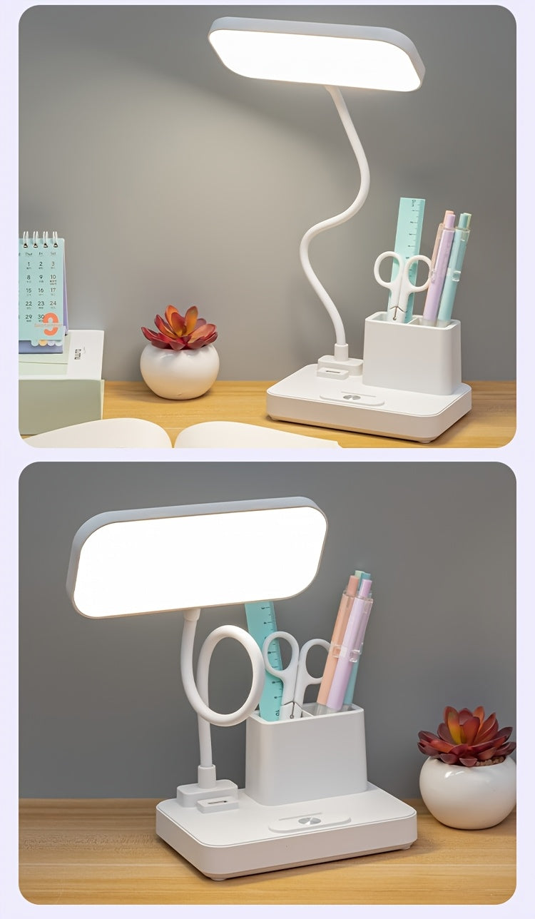 LED desk lamp with pen holder for Home or Office