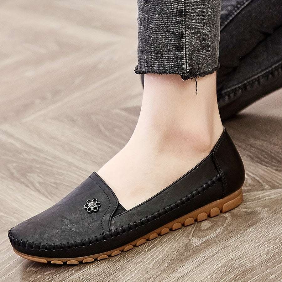 Women's Comfortable Solid Flat Loafers Lightweight Shoes