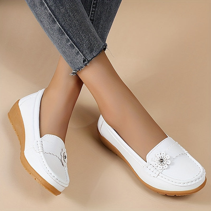Comfortable Slip-On Shoes for Casual Occasions Stylish Floral Women's Loafers