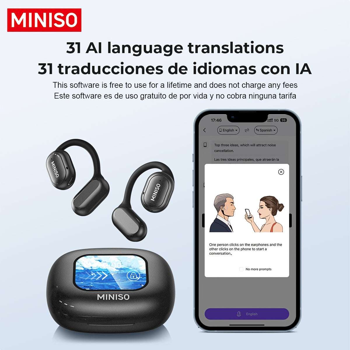 Translation Headphones - MINISO X30 Open-Ear  T