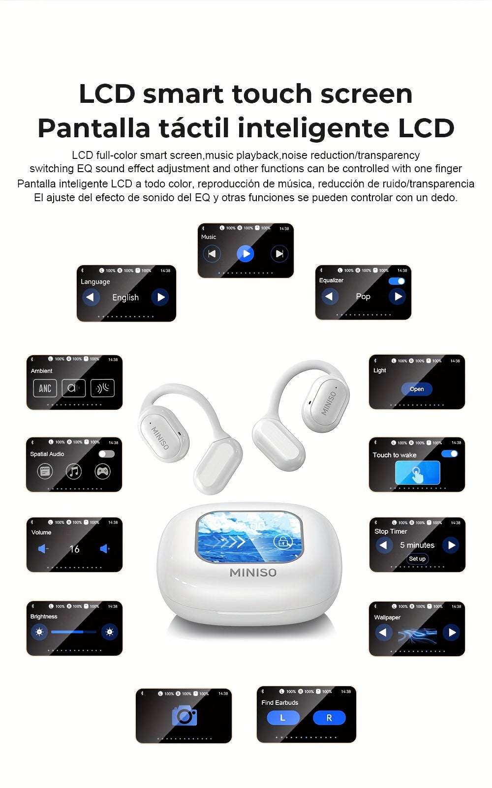 Translation Headphones - MINISO X30 Open-Ear  T