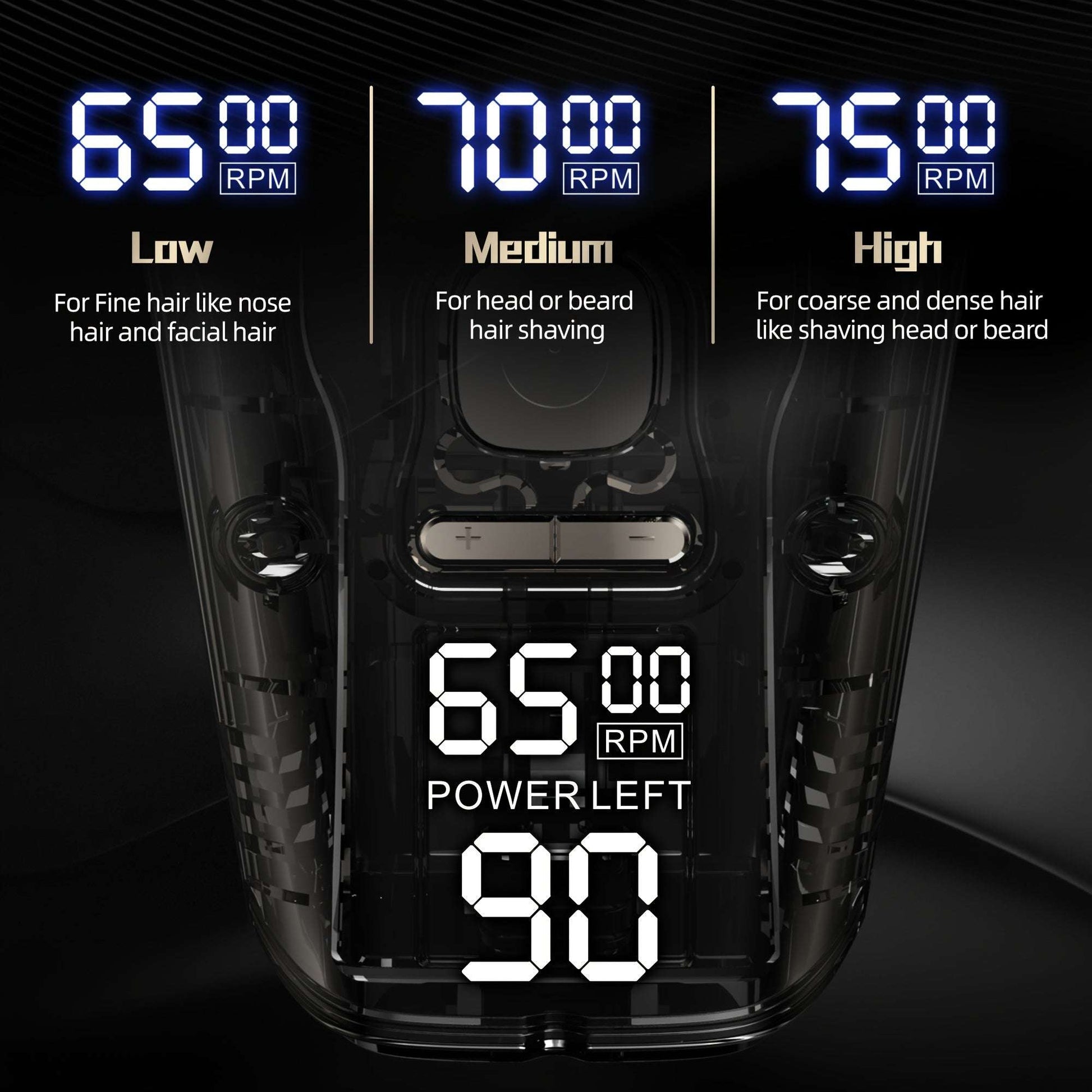 Versatile Multifunctonal 5-In-1 Men'S Electric Head Shaver Detachable Head Shavers