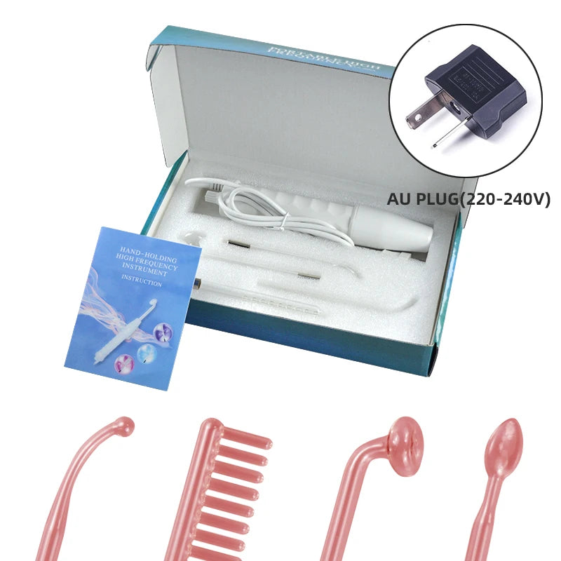 High Frequency Facial and Hair Machine Electrotherapy Wand Neon