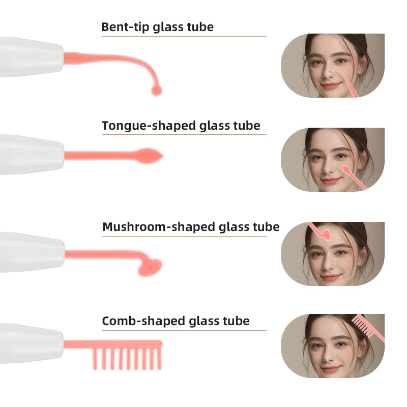 High Frequency Facial and Hair Machine Electrotherapy Wand Neon