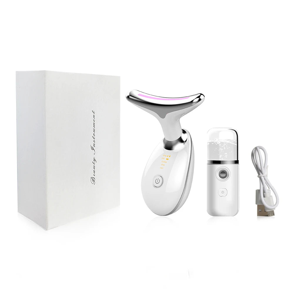 Anti-aging Facial Massager - Red Light Therapy Skin Tightening Neck Face Lifting Massager