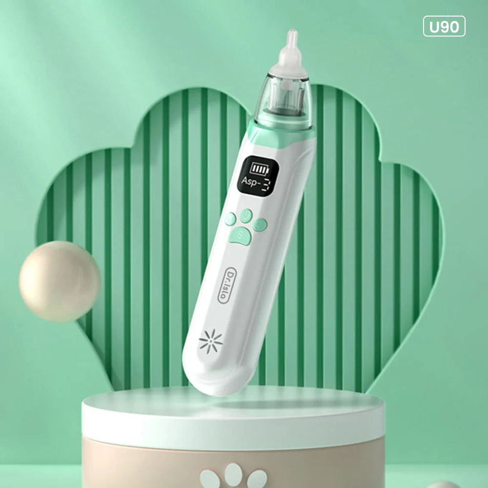 电动儿童吸鼻器 – 硅胶鼻腔清洁器，吸力可调，噪音低，儿童安全