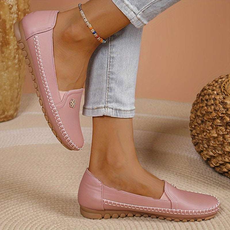 Women's Comfortable Solid Flat Loafers Lightweight Shoes