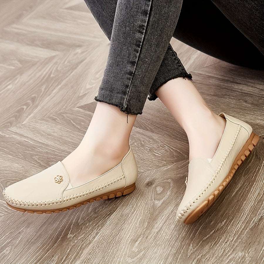 Women's Comfortable Solid Flat Loafers Lightweight Shoes