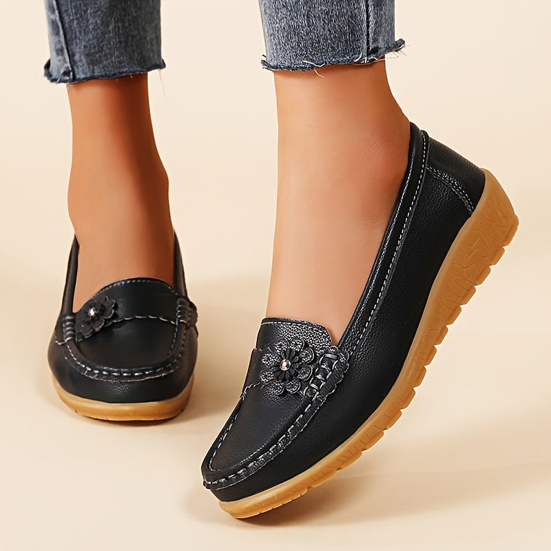 Comfortable Slip-On Shoes for Casual Occasions Stylish Floral Women's Loafers
