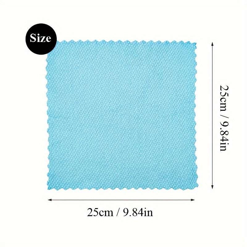 10-Pack Microfiber Glass Cleaning Cloths - Streak-Free
