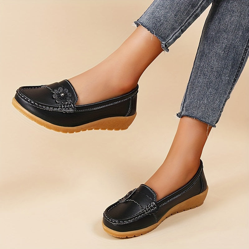 Comfortable Slip-On Shoes for Casual Occasions Stylish Floral Women's Loafers