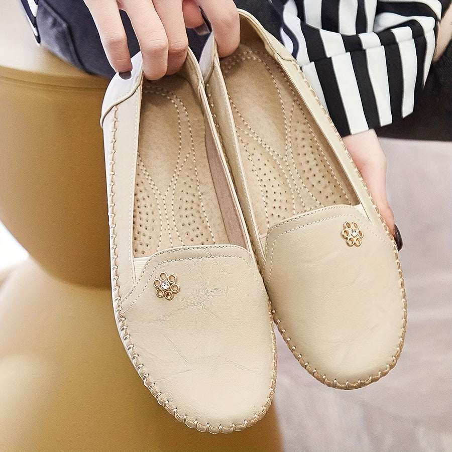 Women's Comfortable Solid Flat Loafers Lightweight Shoes