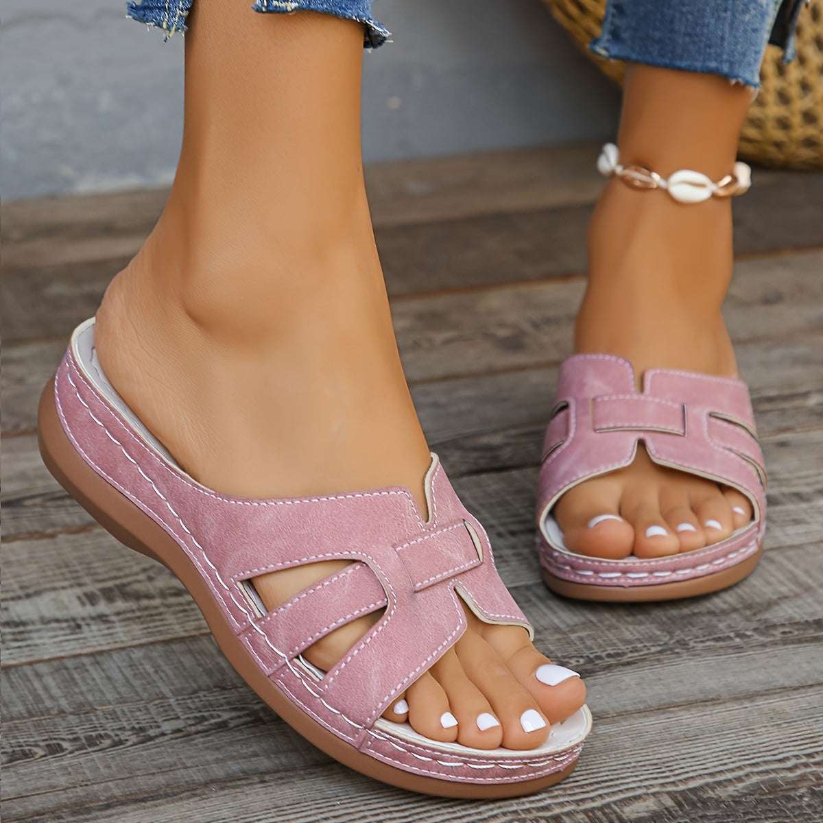 Comfy Sandals for Women  Round Toe Design